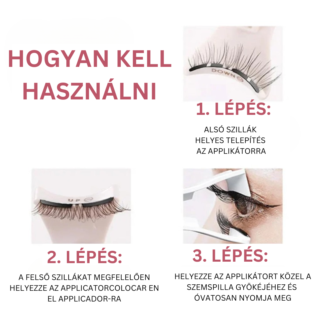 Luxus mágneses műszempilla + applikátor (1 csomag + 1 csomag INGYEN) – mert a szemeid többet érdemelnek!