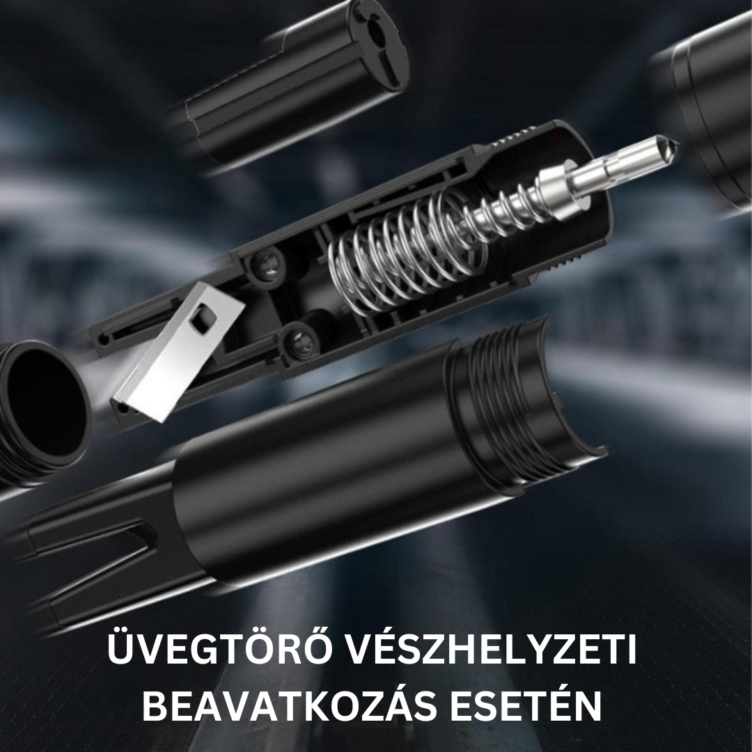 2 az 1-ben üvegtörő szerszám