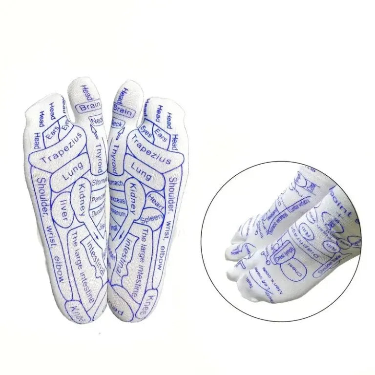 Reflexológiai zokni + 2 masszírozó ajándékba