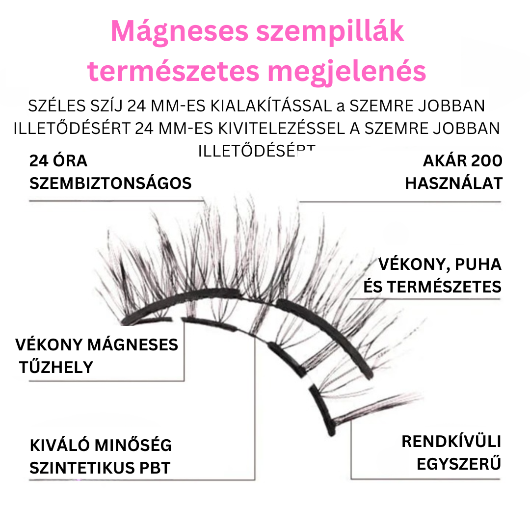 Luxus mágneses műszempilla + applikátor (1 csomag + 1 csomag INGYEN) – mert a szemeid többet érdemelnek!
