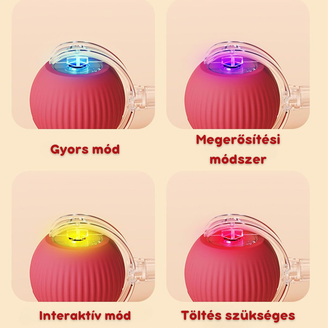 Intelligens interaktív labda macskáknak