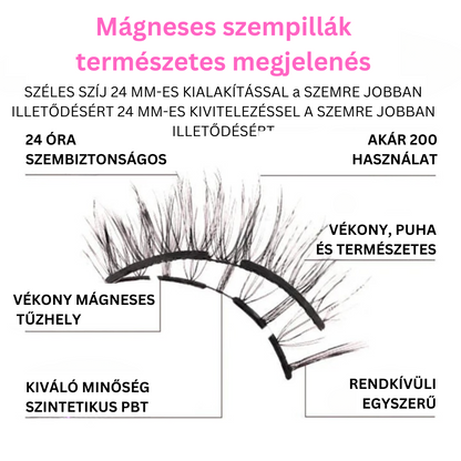 Luxus mágneses műszempilla + applikátor (1 csomag + 1 csomag INGYEN) – mert a szemeid többet érdemelnek!